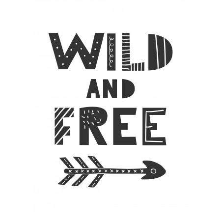 Art Poster Print - Wild and free